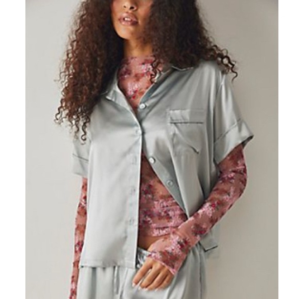 Free People Lady lux printed top